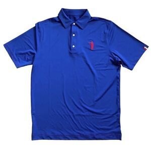 U Suck At Golf Take A Drop Mulligan Royal Blue Polo Short Sleeve Sz Large